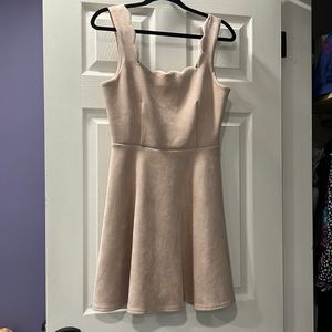 Suede Skater Dress